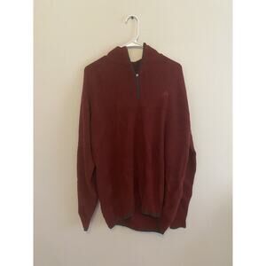 Vintage Nike ACG Half Zip Pullover Men's Large Dark Red Therma Sweater